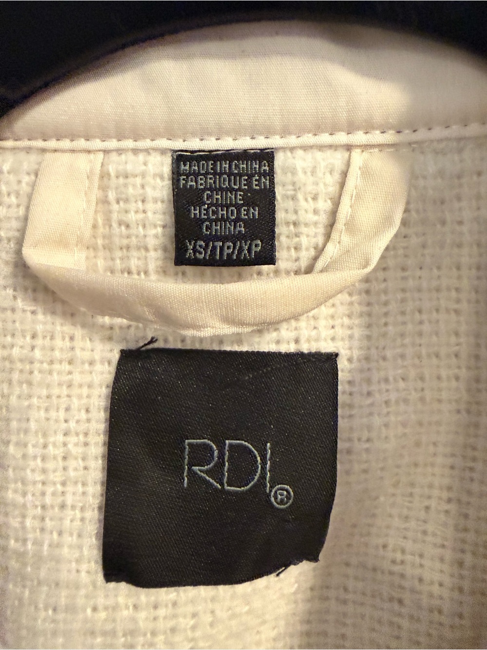 Ivory Button-Front Women’s Jacket - Picture 2 of 3